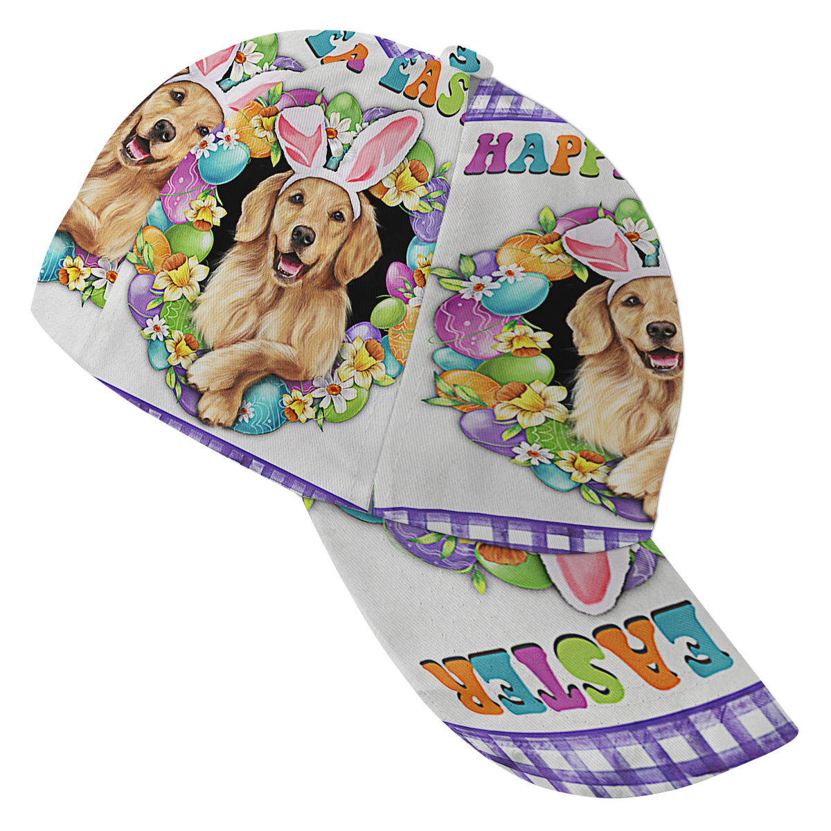Golden Retriever Dog Happy EaStr Baseball Cap Hat