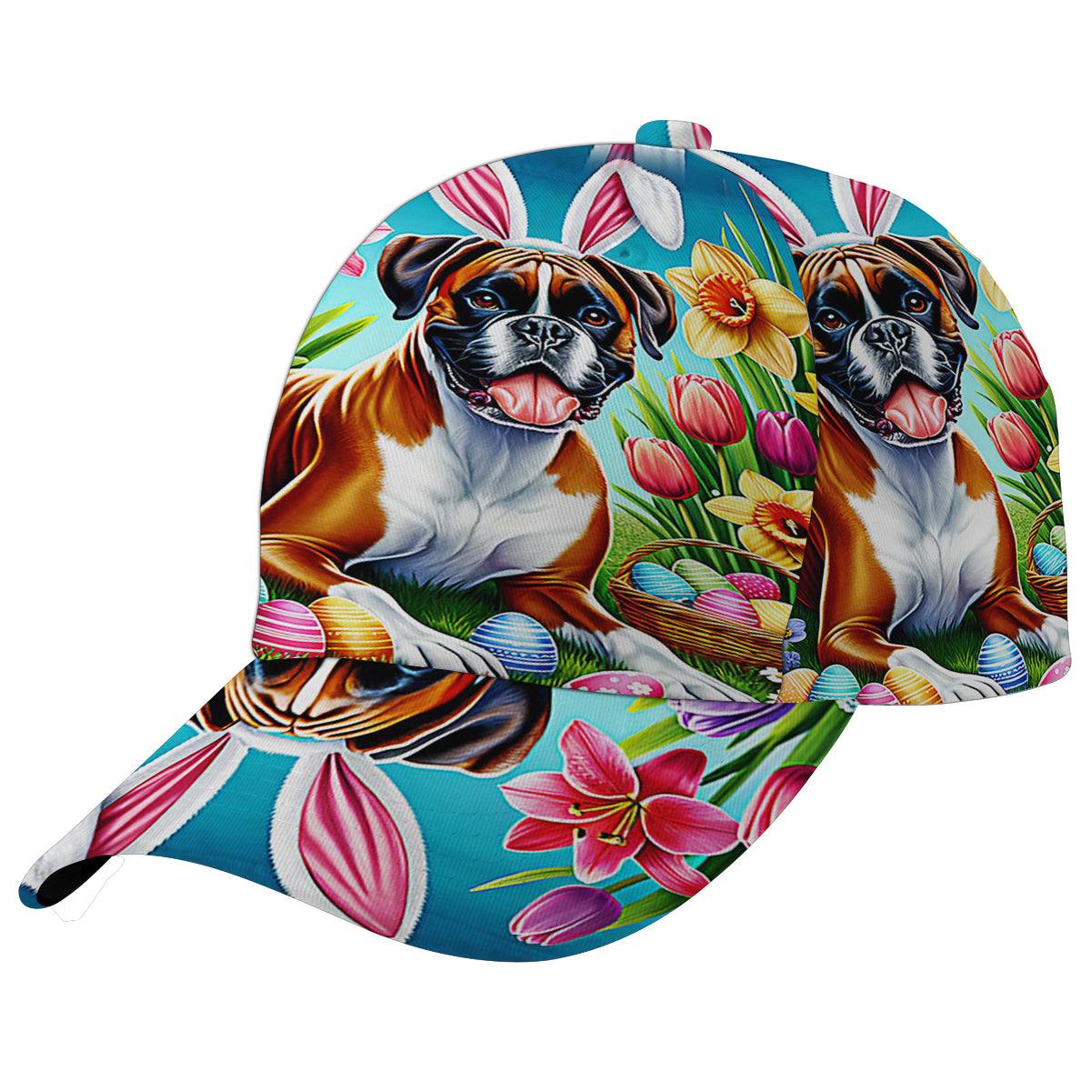 Boxer Dog EaStr Day Baseball Cap Hat