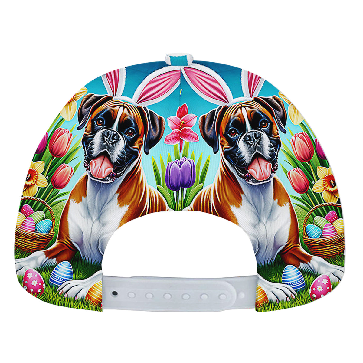 Boxer Dog EaStr Day Baseball Cap Hat