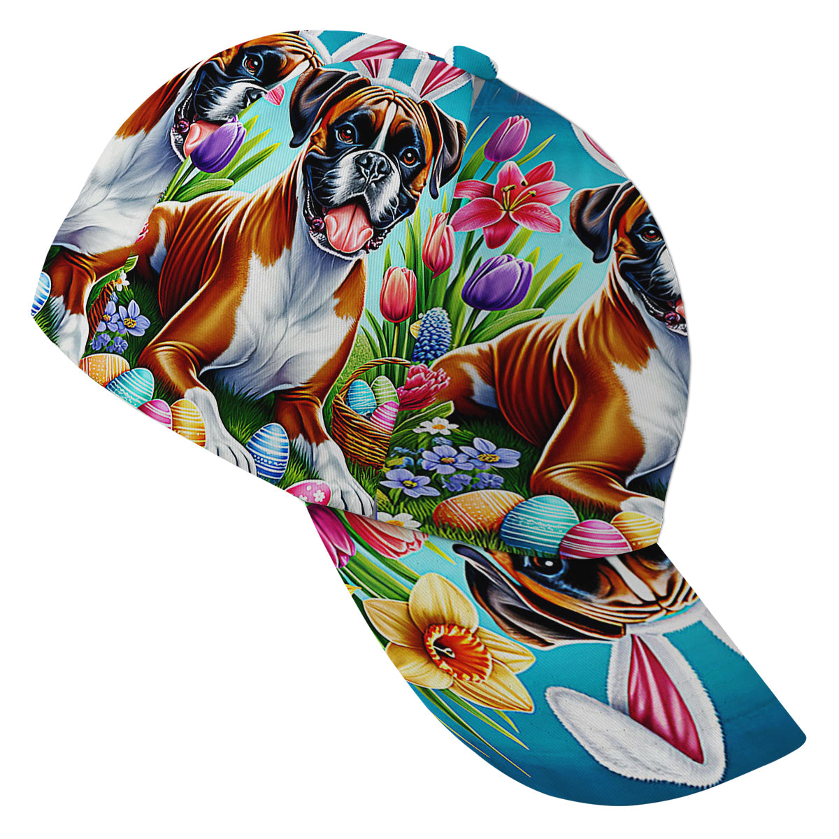 Boxer Dog EaStr Day Baseball Cap Hat
