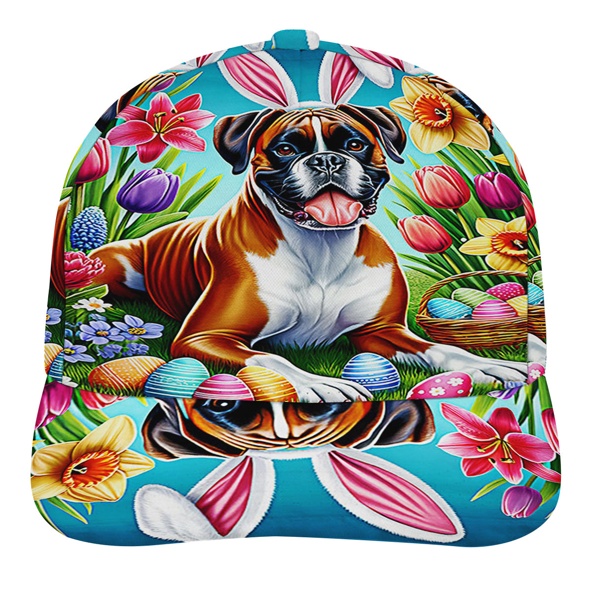 Boxer Dog EaStr Day Baseball Cap Hat