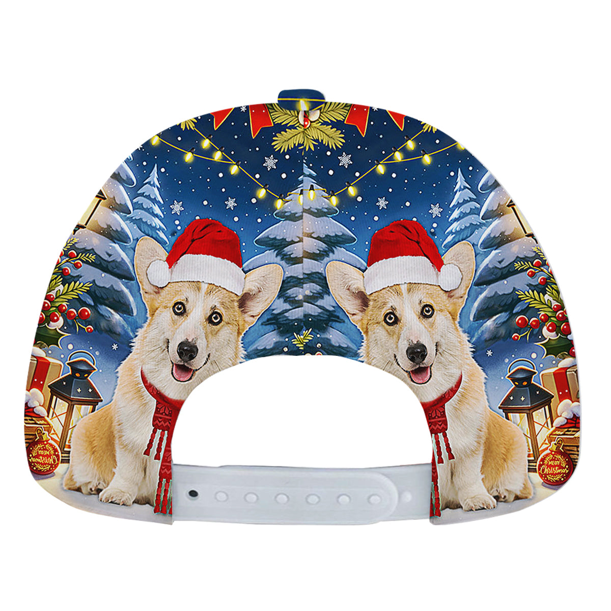 Corgi Dog ChriStas Baseball Cap Hat