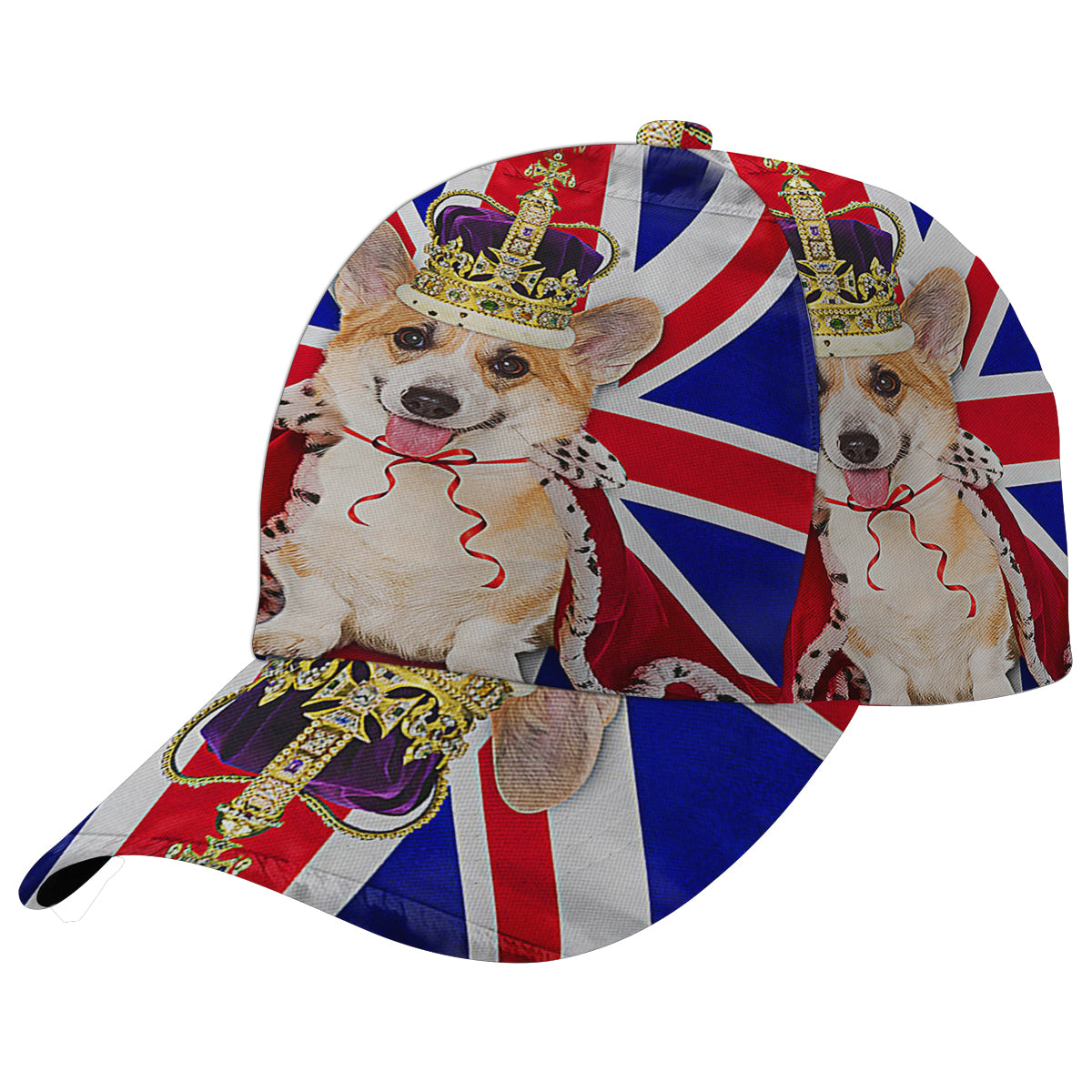 Corgi UK Platinum Jubilee Corgi Dog Pet Lovers Baseball Cap Hat