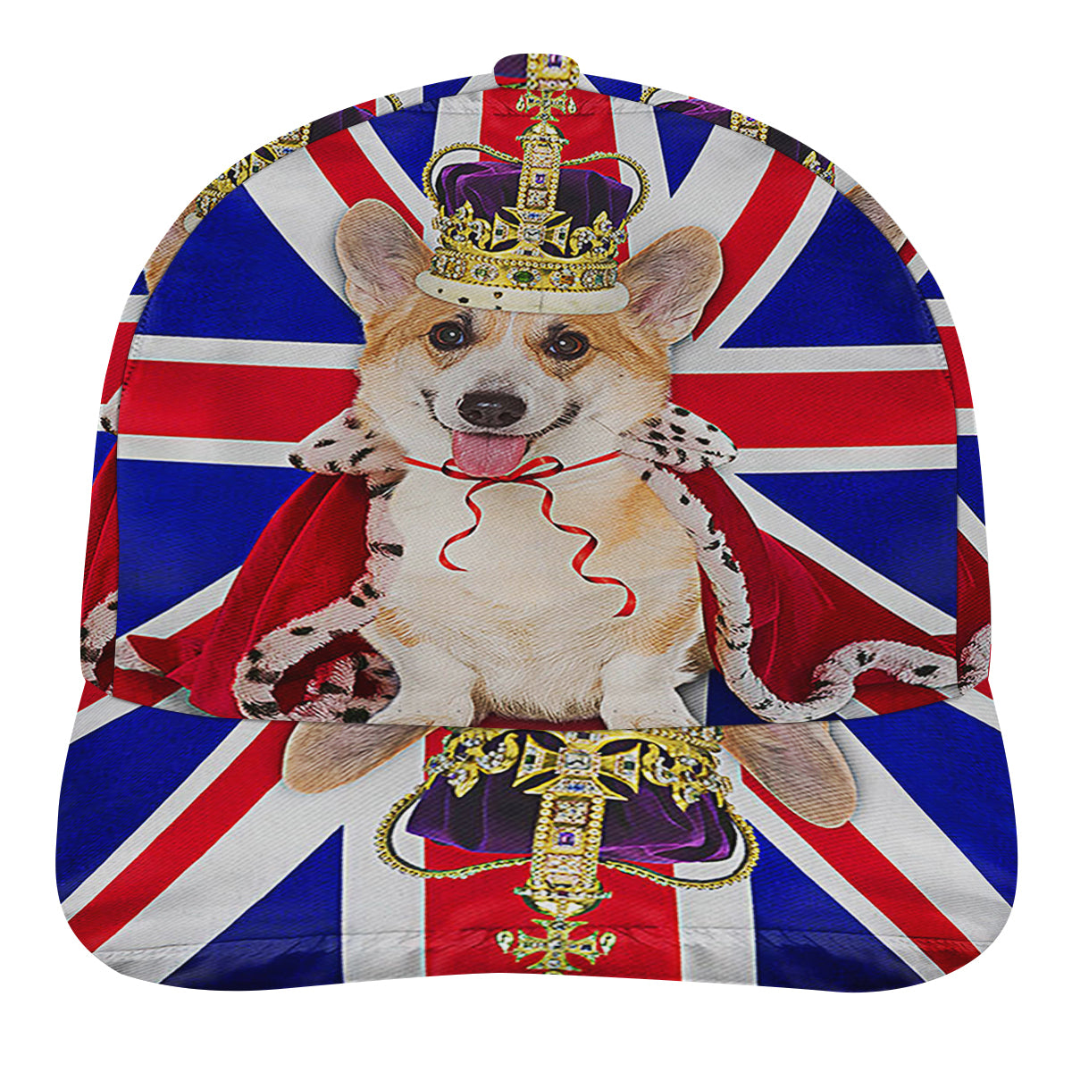 Corgi UK Platinum Jubilee Corgi Dog Pet Lovers Baseball Cap Hat