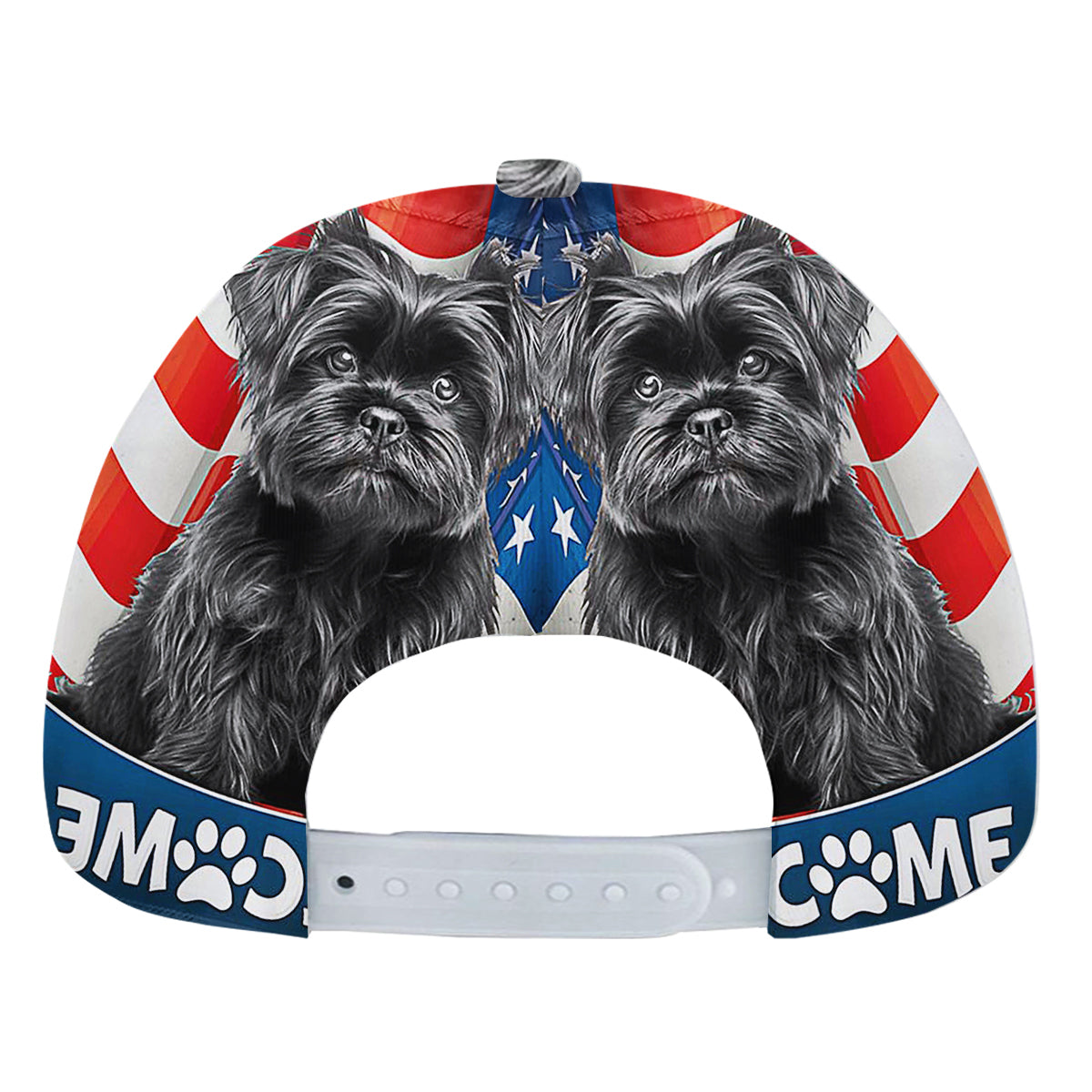 Affenpinscher Dog 4th Of July American flag Baseball Cap Hat