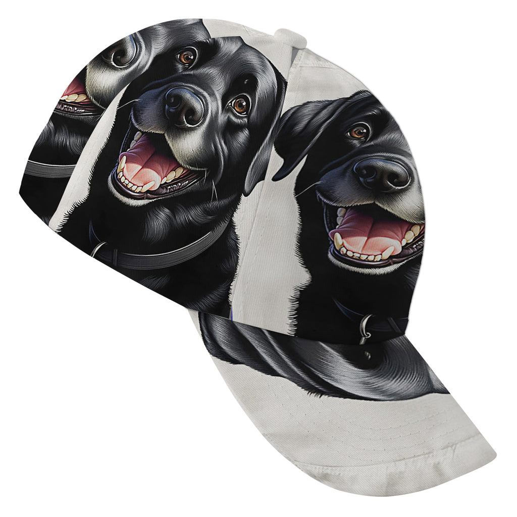 Funny Black Labrador Dog Baseball Cap Hat